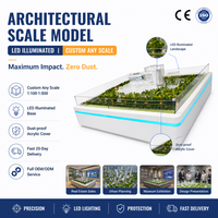 Maquette de table de sable sur mesure pour la division de quartier commercial central