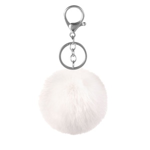 <span class=keywords><strong>Porte</strong></span>-clés en fausse fourrure de lapin Rex 6/8/10cm Cityelf, mignon <span class=keywords><strong>pompon</strong></span> en fausse fourrure de lapin, anneau de <span class=keywords><strong>clé</strong></span> de voiture, pendentif pour sac à main, breloque de sac - Product Image 4