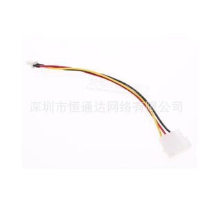 D Type Power Connector To 3 Pin <b>Fan</b> Adapter Cable For <b>Computer</b> Cooling System - Product Image 3