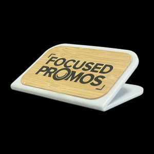 Bamboo Faced Plastic Memo Clip 9x5.7x2.5cm Customizable For Receipts Studies Journals Snacks - Product Image 5