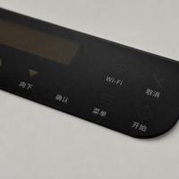 Panneau de commande tactile à membrane personnalisé, clavier capacitif en PET/PC, pour copieur, scanner, imprimante, OEM/ODM, interfaces étanches