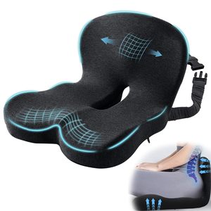 Cojín de Soporte Lumbar para Asiento de Camión, Ensamblaje de Esponja para Conductor de Camión, Cojín de Asiento de Camión de Espuma Viscoelástica con Correa Ajustable - Product Image 1