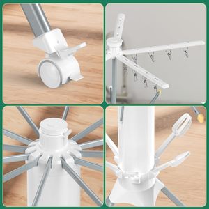 Octopus Shaped Folding Outdoor Drying Rack Portable Foldable Design for <strong>Over</strong> <strong>Doors</strong> Hanging Clothes Drying Rack with <strong>Hooks</strong> - Product Image 5