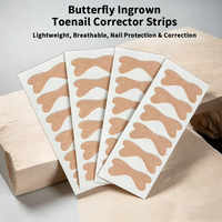 Patchs de Correction d'Ongles de Pieds en Forme de Papillon, Sans Adhésif, Portables, Professionnels et de Haute Qualité (OEM & ODM)