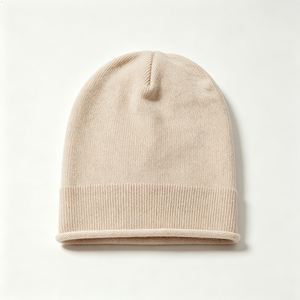 Bonnet en tricot rayé avec logo personnalisé ACE, pompon en fausse fourrure, design imprimé, 100% acrylique, unisexe, bonnet d'hiver - Product Image 6