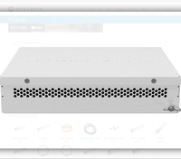 Conmutador de red Mikrotik + IN, ocho puertos Ethernet 1G y dos conmutadores de conectividad de fibra 10G