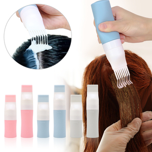 Eco Friendly Silicone Leak Proof Reusable Shampoo Lotion <b>Bottle</b> Travel Container Silicone Squeeze <b>Bottles</b> with Hair Dry <b>Brush</b> - Product Image 2