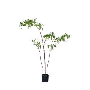 <span class=keywords><strong>Plante</strong></span> artificielle en pot en plastique Elaeocarpus Hainanensis, <span class=keywords><strong>d</strong></span>écoration pour la maison, le bureau et le jardin, faux arbres, plantes artificielles - Product Image 5
