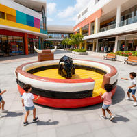 Ride Bull Bouncer Jeux mécaniques gonflables Rodeo 16ft Grand équipement de divertissement en plein air Adultes Riding Machine