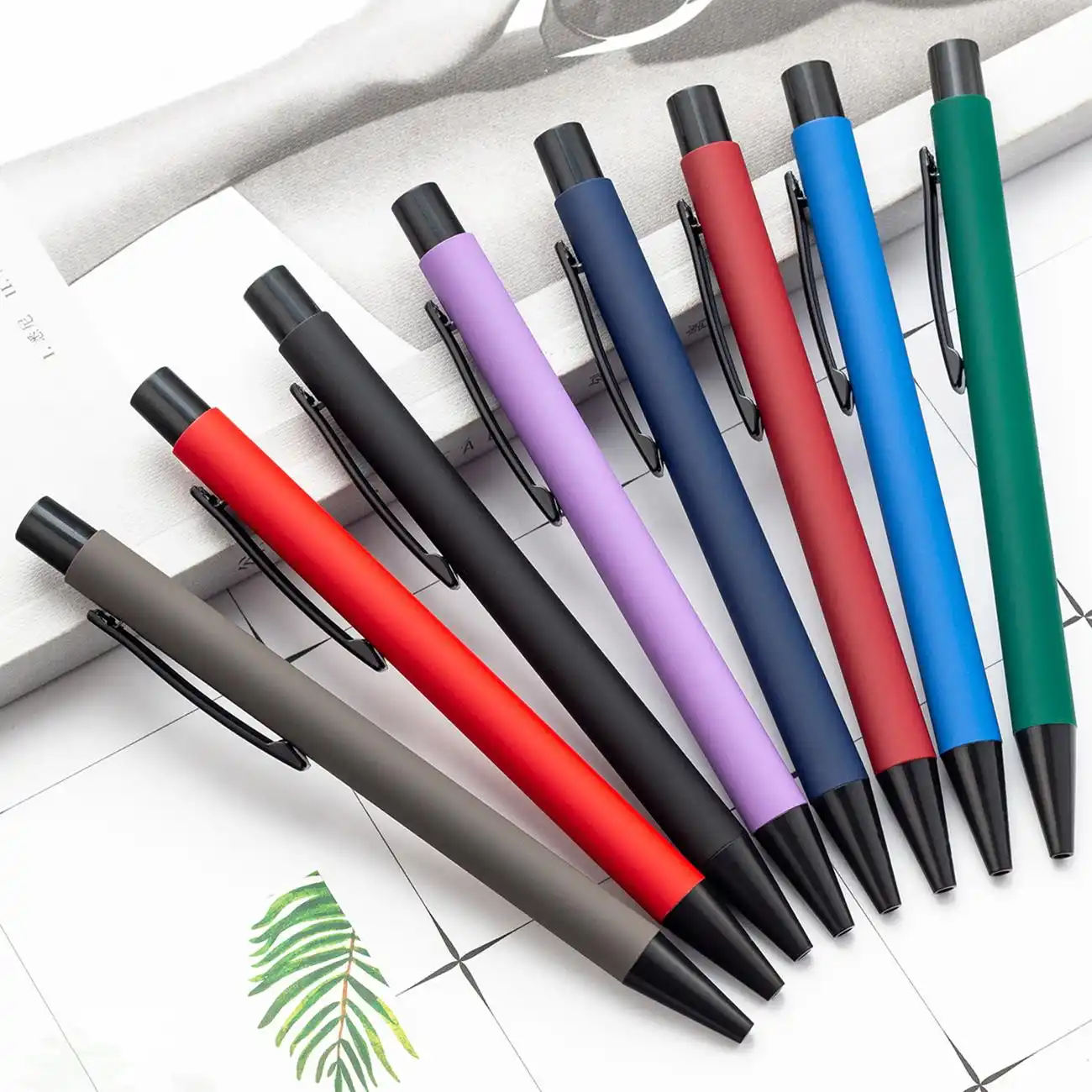 2021 Creatieve Pen Prachtige Aluminiumoxide Staaf Druk Pen Aangepaste Logo Pen Voor Gift