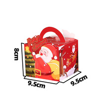 Boîte d'emballage en papier rigide personnalisée pour petits cadeaux de Noël, bonbons aux pommes