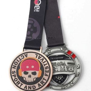 Medalla Deportiva de Aleación de Zinc Dorada al por Mayor, con la Mejor Calidad, Trofeo de Fiesta, Medalla de Metal 3D Personalizable - Product Image 1