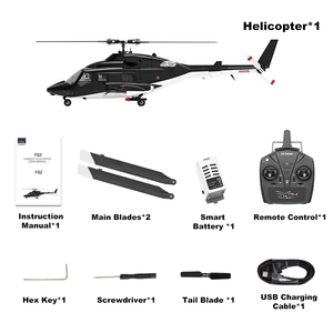Nuevo Helicóptero RC F02 YUXIANG <span class=keywords><strong>Airwolf</strong></span> Armado, Escala 1:34, 9 Canales, GPS Inteligente, Simulación 6G sin Aire - Product Image 6