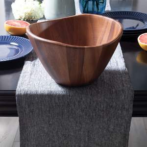 ชามไม้อะคาเซียขนาดใหญ่สำหรับสลัดผลไม้ - Product Image 5