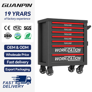 Modern Design 7 Drawer Rolling <strong>Tool</strong> Chest with Top Organizer <strong>Tray</strong> for Car Repair Station - Product Image 1