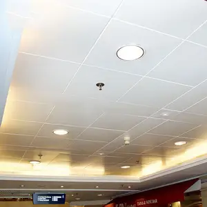 Faux plafond suspendu en aluminium, design pour hall, barre de raccordement au plafond
