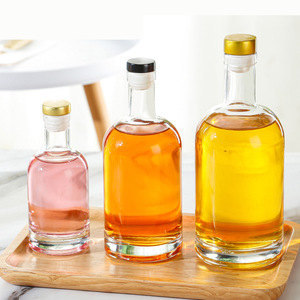 Bouteille de Vodka <span class=keywords><strong>vide</strong></span> personnalisée 375ml 500ml 750ml bouteille en verre pour liqueur avec <span class=keywords><strong>bouchon</strong></span> - Product Image 2