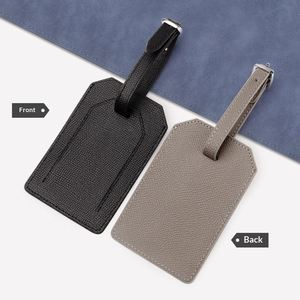 High-end Business Gifts Leather Luggage Tag <b>Suitcase</b> Name Tag Travel Bag Check-In Tag High-end Business Gifts - Product Image 4