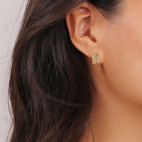 Ensemble collier et boucles d'oreilles YILUN, magnifiques pierres CZ roses plaquées or, argent sterling 925, bijoux pour femmes
