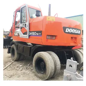 Orijinal boya Doosan 150W-7 kullanılmış ekskavatör, Komatsu/Volvo/Sany/Kobelco/Hitachi tekerlekli ekskavatör, özelleştirilebilir