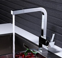 Desain Perlengkapan Sanitasi Modern Hitam Baja Tahan Karat Keran Wastafel Kamar Mandi Dapur Tarik Keluar dengan Tuas Tunggal yang Dapat Diperpanjang