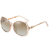 Lunettes de soleil polarisées pour femmes, monture PC, grand carré, classique, styliste, dames, pare-soleil tendance