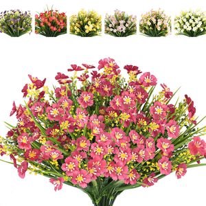 Ins fiore artificiale piccola <span class=keywords><strong>margherita</strong></span> protezione UV verde pianta artificiale Bouquet di fiori resistente UV decorazione per finestra giardino <span class=keywords><strong>margherita</strong></span> - Product Image 4
