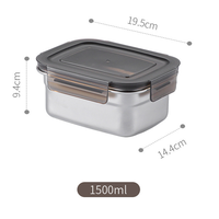 Boîte à bento isotherme pour cuisine, pique-nique en extérieur, préparation de repas, boîte à lunch réutilisable en acier inoxydable, anti-fuite, sans BPA