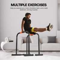ZJFIT Stand Station Dip Bar Réglable Hauteur Dip Bar127Kg/500lb Capacité de poids Barre parallèle pour la salle de sport à domicile