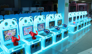 Máquina de Juegos Arcade Operada con Monedas para Niños, Serie Oso, con Juegos de Disparos/Carreras/Pesca, de Metal y Plástico, Versión en Inglés - Product Image 5