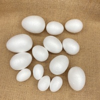 Œufs en polystyrène blancs à faire soi-même, plusieurs tailles (2-12 cm), polystyrène pour enfants, marque HE, HEF079