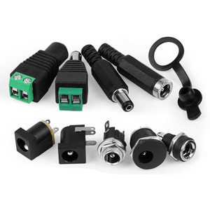 <b>12V</b> 3A 5.5x2.1mm DC Power Male <b>Plugs</b> Connector DC Power Socket Female Jack Screw Nut Panel Mount <b>Adapter</b> 5.5*2.1mm - Product Image 5