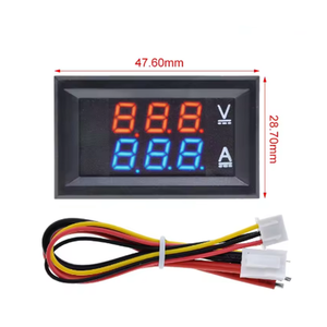 DC 0-100V 1A 10A 50A 100A Digital Voltmeter Ammeter Dual Display Voltage Detector Current Meter Panel Amp Volt Gauge 0.28Red Blu - Product Image 4