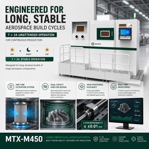 Impresora 3D de Metal de Gran Formato, Máquina de Impresión 3D SLM con Láseres de Fibra Duales de 500W para Producción Aeroespacial - Product Image 2