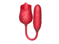 Rose Tongue Vibrator für Frauen Extension Vagina Nippel Massage gerät mit Klitoris Stimulator Sexspielzeug
