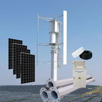 Système d'alimentation par éolienne à axe vertical 1kw 3kw 20kw Système de turbine éolienne en réseau 1200w Prix compétitif Production d'énergie éolienne