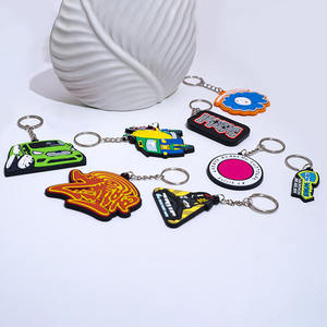 سلاسل مفاتيح كارابينر مخصصة صديقة للبيئة ومتينة من البي في سي الناعم بتصميم كرتوني ثنائي/ثلاثي الأبعاد مع هدايا ترويجية من سبائك الزنك - Product Image 6