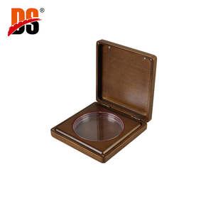 Caja de Almacenamiento y Exhibición de Monedas Plegable de Madera MDF Hecha a Mano, Personalizada, de Madera de Nogal Sólido, Forma Rectangular, para Colección, Regalo - Product Image 1