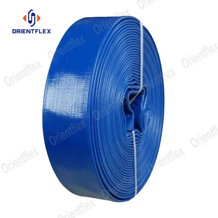 Áp Lực Cao 1.5 2 3 4 5 6 8 12 Inch Nước Pvc Mềm Dẻo Nằm Phẳng Layflat Hose Ống Cho Nông Nghiệp Hệ Thống Thủy Lợi