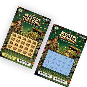 Custom Instant Win Lottery Card Promotional QR Code Printing Mystery Treasure Scratch Off Lottery Tickets - Product Image 4
