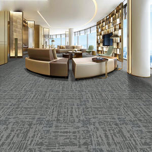 Dalles de moquette modernes à motif rayé carré, antidérapantes, pour la maison, le bureau, le salon, la chambre, revêtement de sol 60301 60302 60303 60304 - Product Image 2