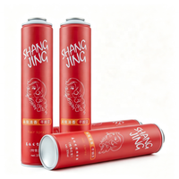 Botol Aluminium Kosong 200ml 250ml untuk Deodoran Aerosol, Botol Parfum Aluminium, Kaleng Aluminium untuk Parfum Ruangan