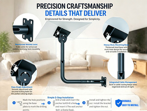 Support mural en alliage d'aluminium en forme de L pour kit de montage Starlink Gen 3, kit de montage sur toit, satellite long pour Starlink V4 3ème génération - Product Image 5