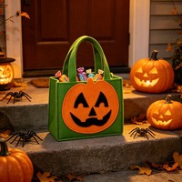 Sac et seau à bonbons en feutre non tissé écologique pour Halloween, décoration pour la vente en gros