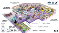 Equipo de juegos interior directo de fábrica: Estación de energía temática, red de juegos, gimnasio de juegos, toboganes en espiral, piscina de bolas, arenero, domo