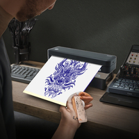 Copieur thermique portable A4 de 8 pouces, machine à tatouer sans fil, imprimante de pochoirs sans fil à prix d'usine pour photos et tatouages sur la peau