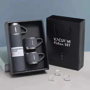Échantillon gratuit 500ml nouveau Design bouteille d'eau en acier inoxydable Logo personnalisé pour Sport bouteille d'eau coffret cadeau