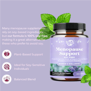 Natural Menopause Capsules Herbal <strong>Supplement</strong> Support Women's Hormone Balance &amp; <strong>Hot</strong> <strong>Flash</strong> - Product Image 2