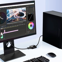 SAMZHE Convertidor DP a VGA 1080P/60Hz, Adaptador DisplayPort a VGA Hembra, Cable de Expansión para Monitor de Escritorio, Portátil, Proyector