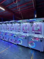 Mini machine à griffes d'arcade en métal à monnayeur avec lecteur de billets, machine à cadeaux amusante pour tous les âges, 1 joueur, pour centres de jeux
